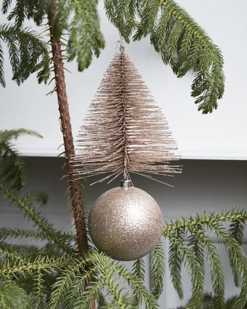 Tree & bell Weihnachtsanhänger 23cm - Sand - House Doctor