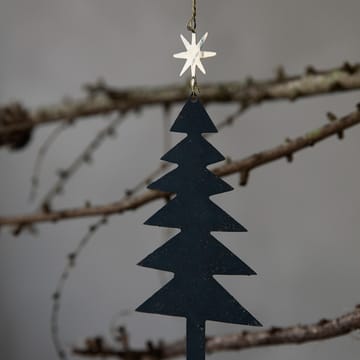 Tree with Star Weihnachtsanhänger 3er Pack - Schwarz - House Doctor