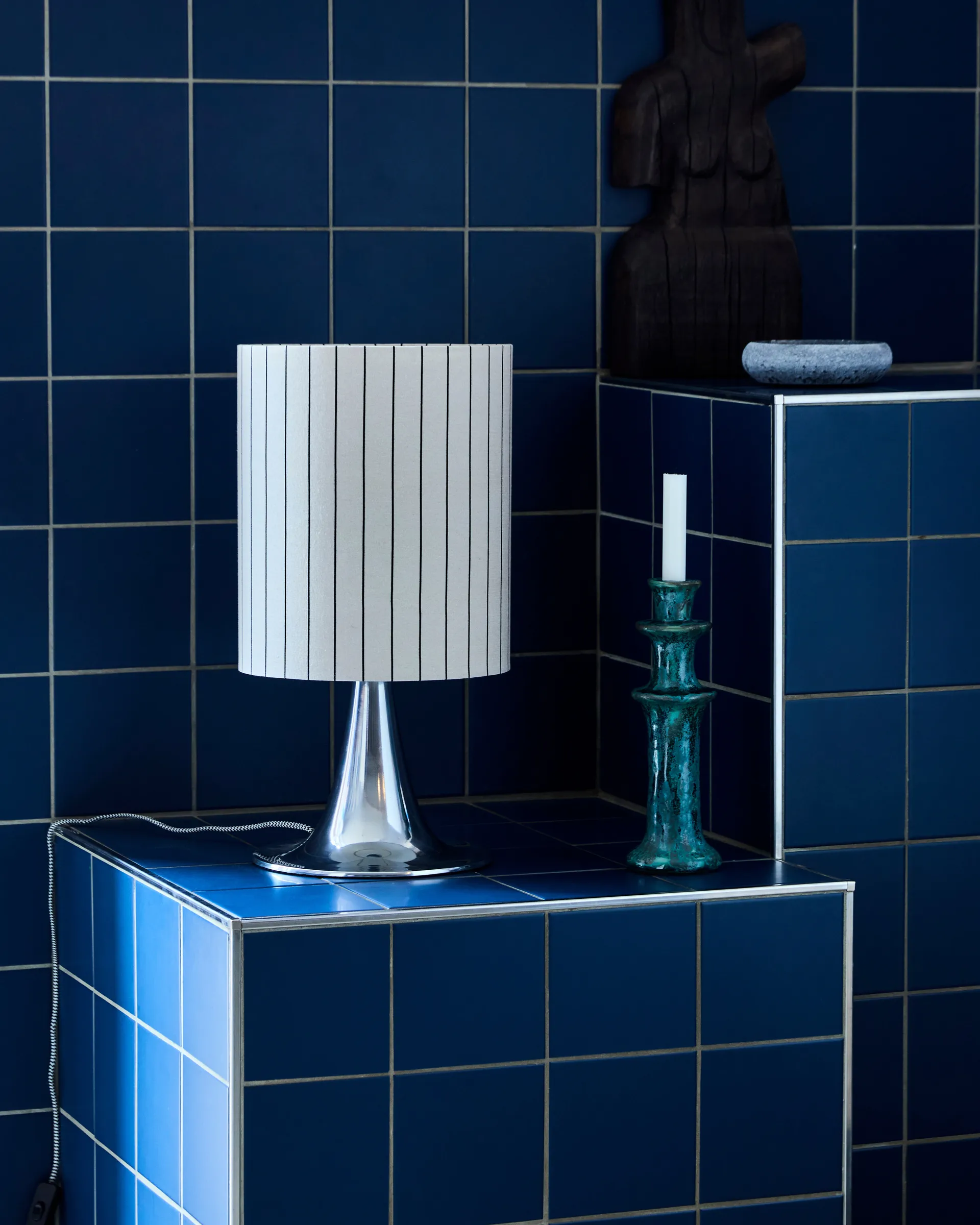 Tulip Tischleuchte 50 cm, Silber-Finish House Doctor