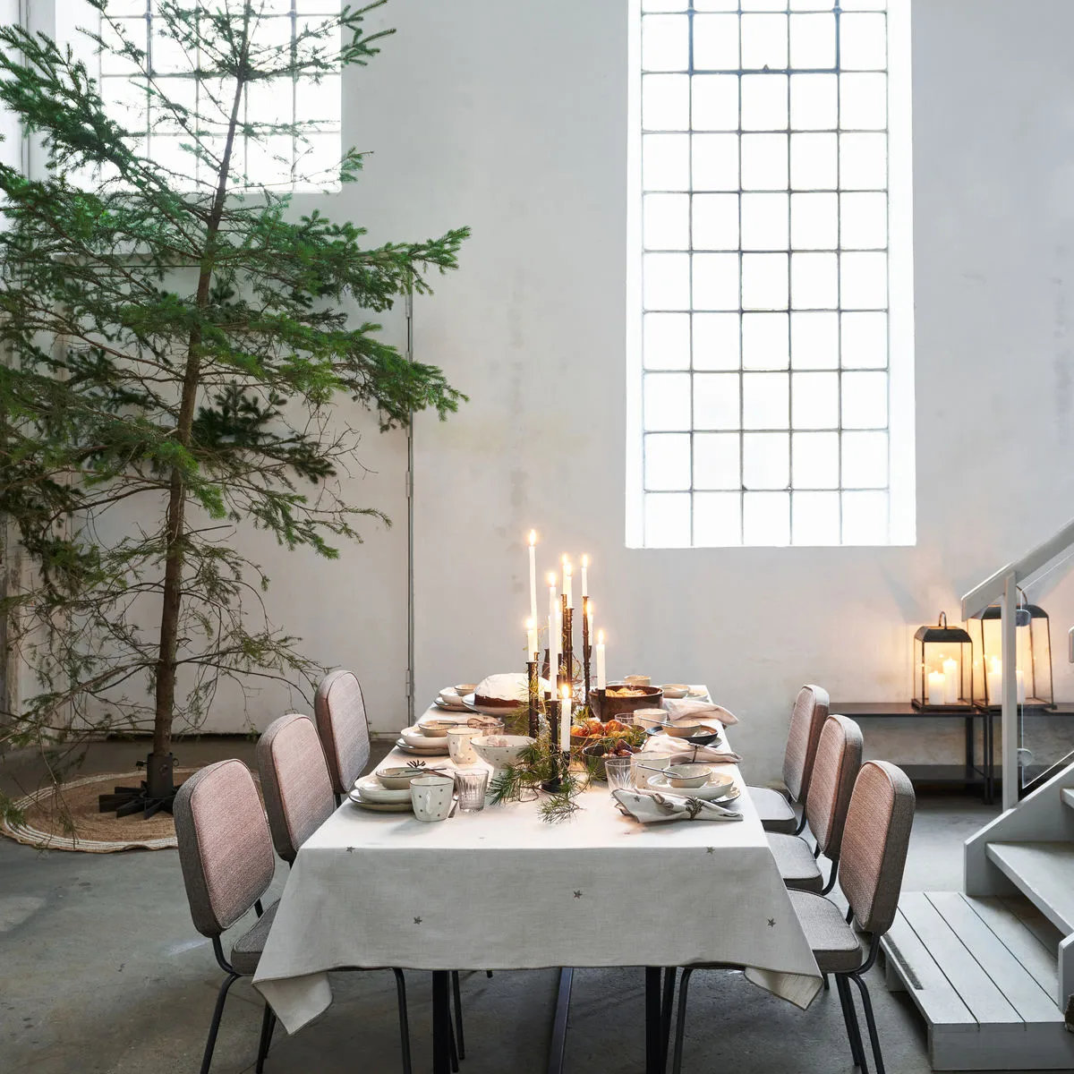 Twinkle Tischdecke 140x240cm, Taupe House Doctor