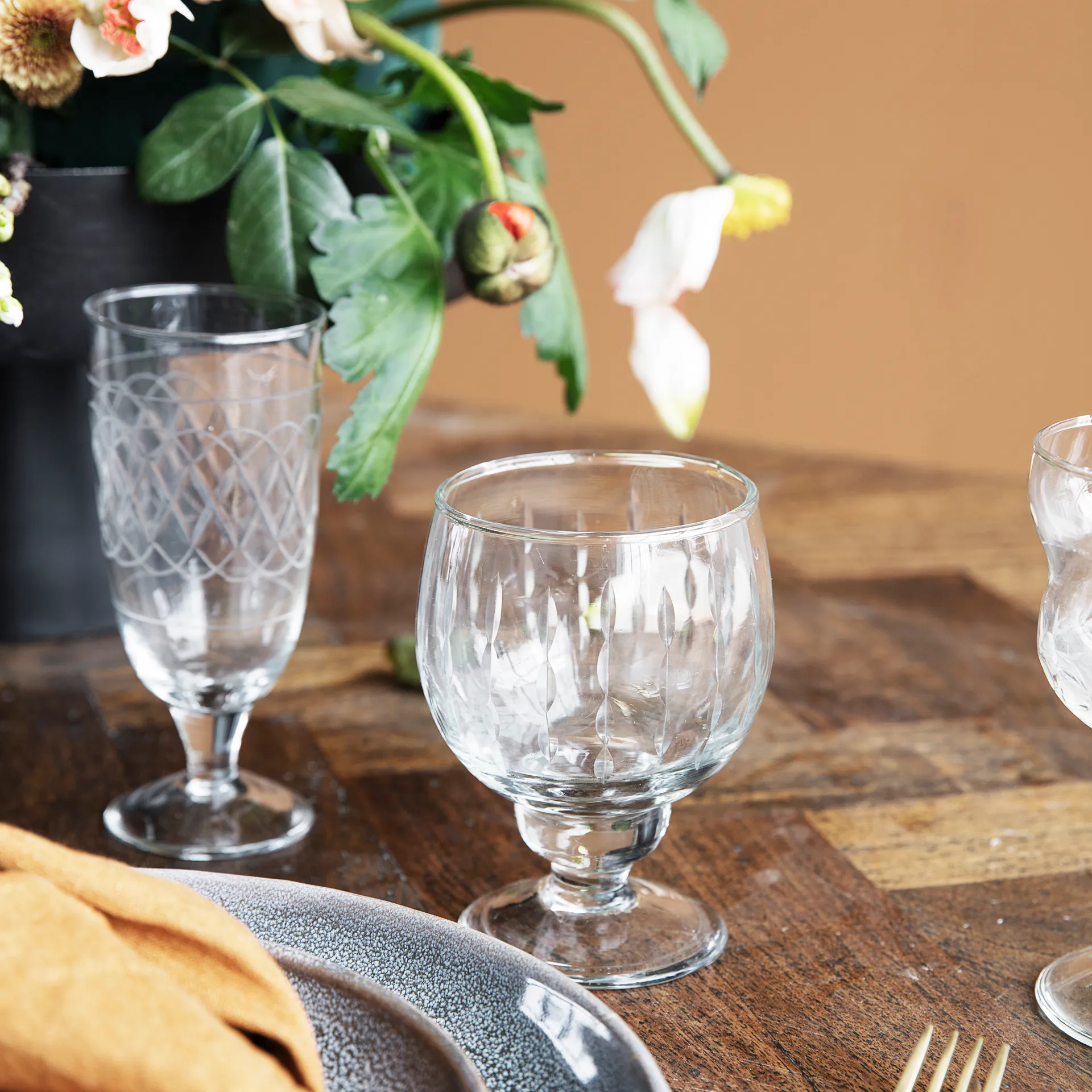 Vintage Weißweinglas, Klar House Doctor