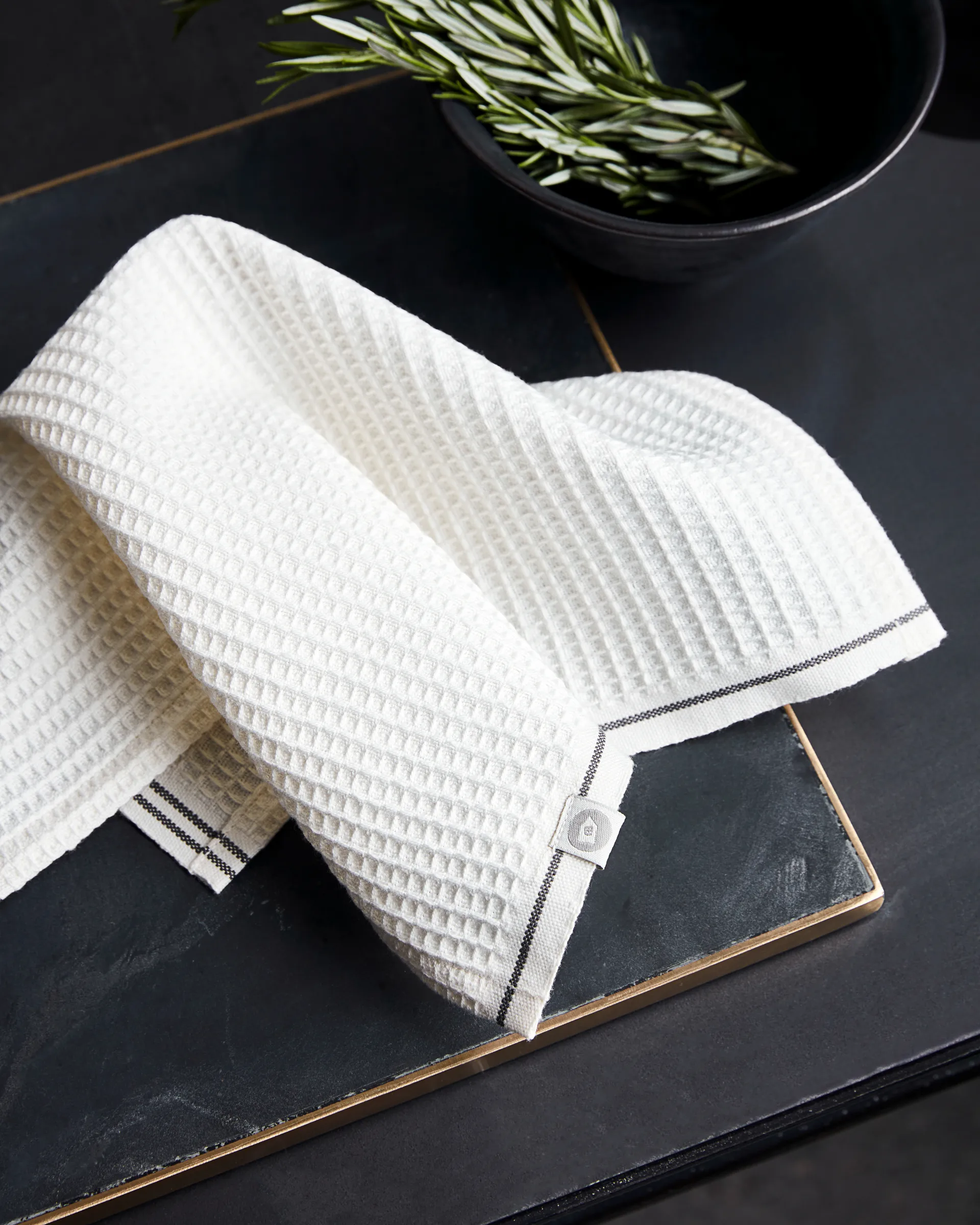 Waffle Spüllappen 30 x 30cm 2er Pack, Grau House Doctor