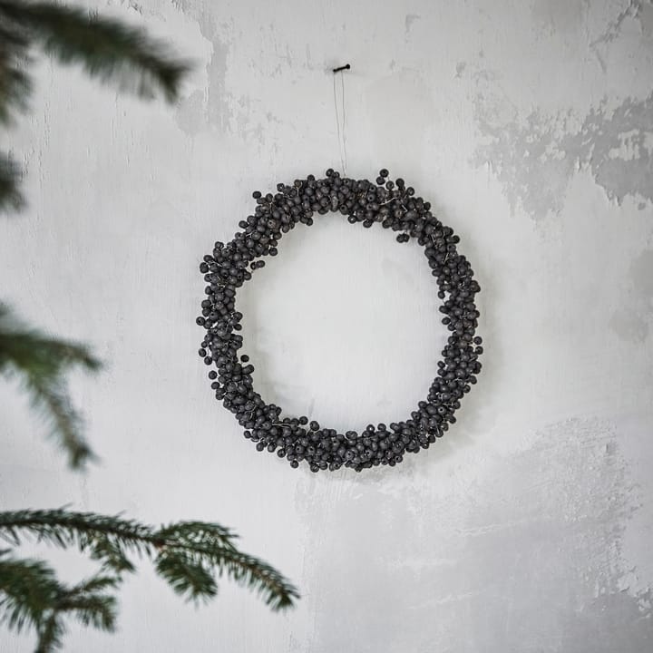 Winter Kranz Ø23cm, Schwarz House Doctor