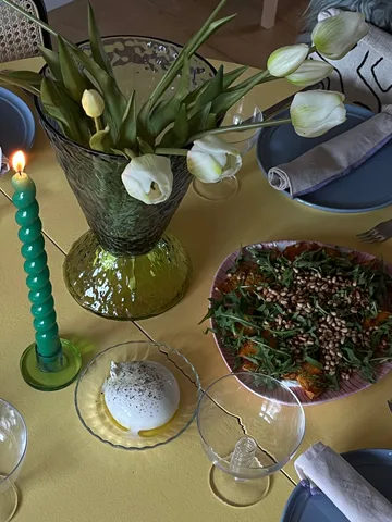 Abyss Vase - Blue - Hübsch Interior