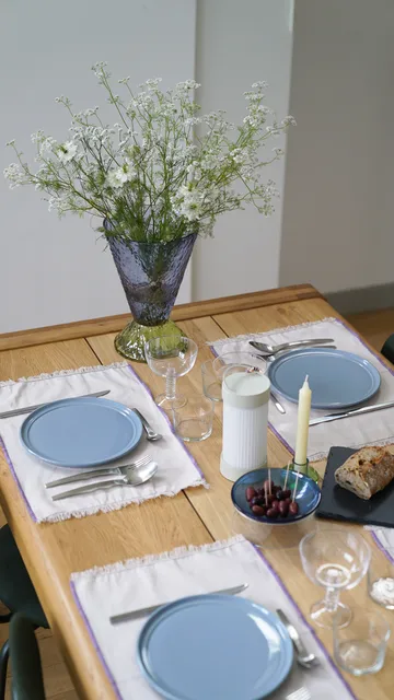 Abyss Vase - Blue - Hübsch Interior