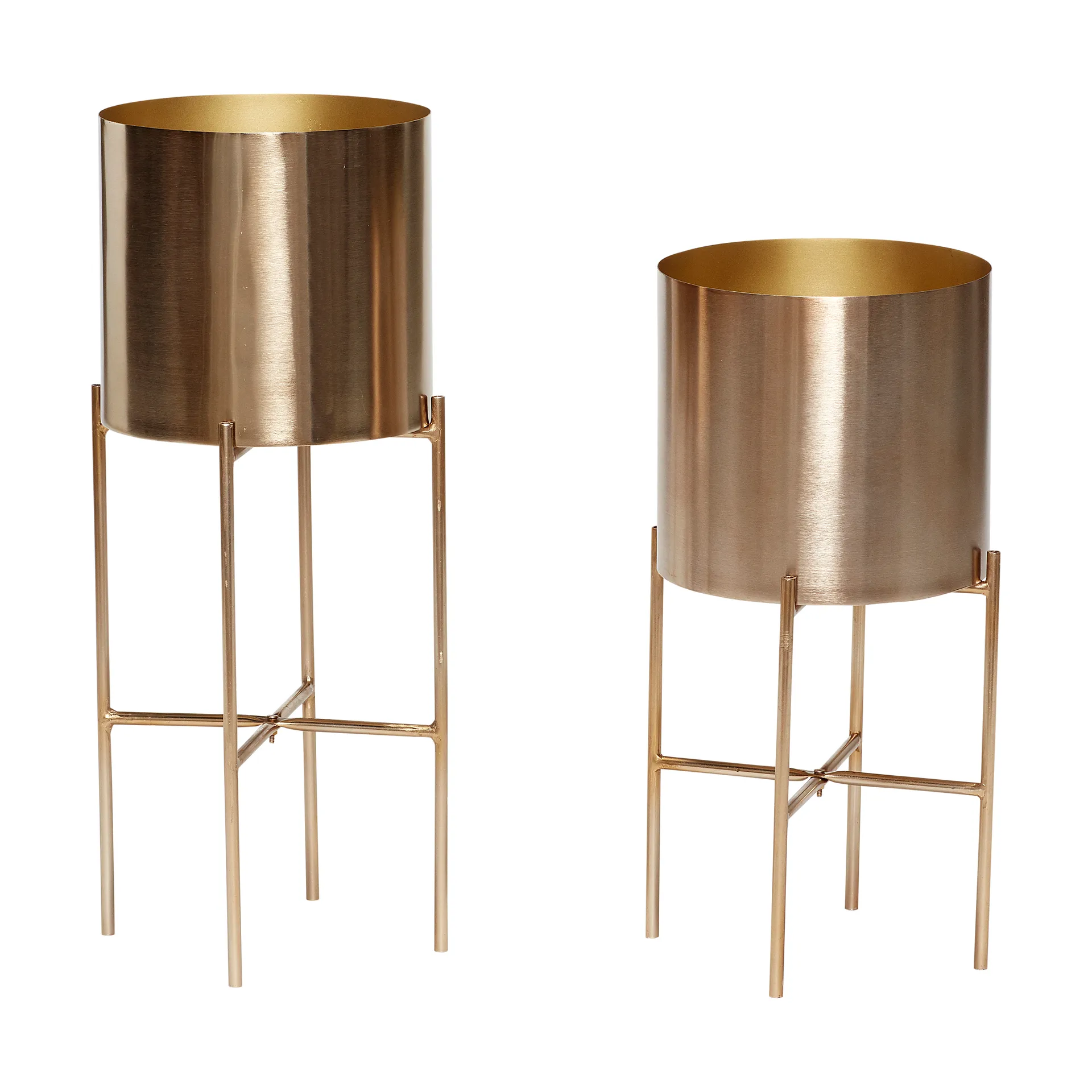 Airy Blumentopf Set 2 Teile, Brass Hübsch Interior
