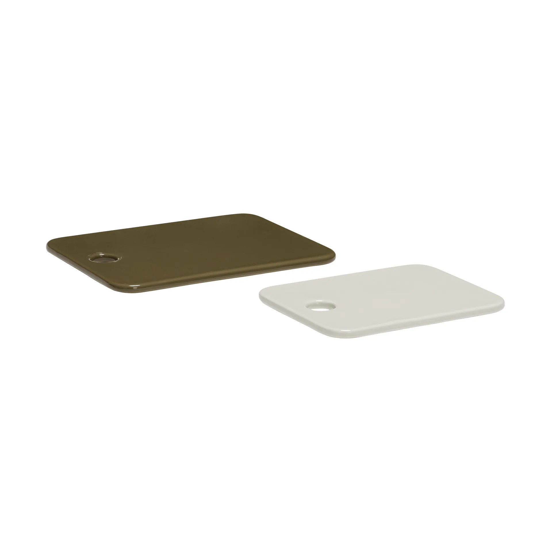 Amare Keramiktablett Set 2 Teile, Sand-olive Hübsch Interior