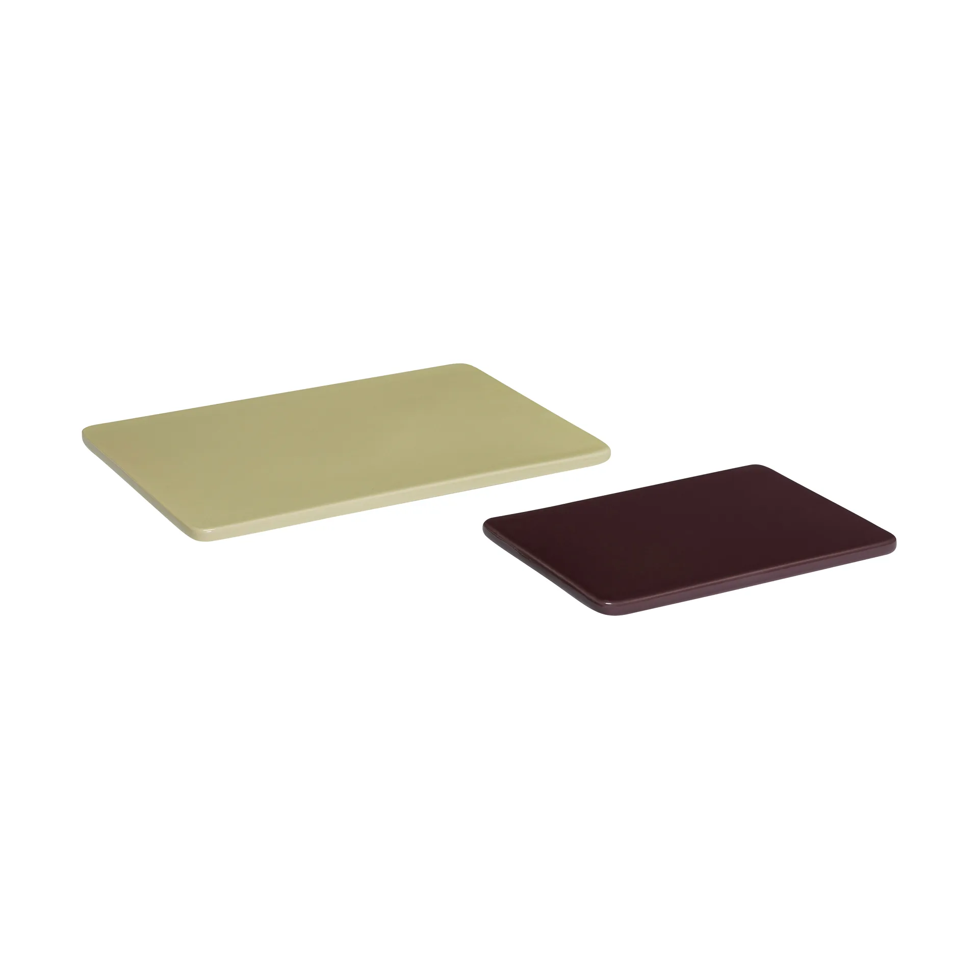 Amare Untersetzer Set 2 Teile Large, Green-maroon Hübsch Interior