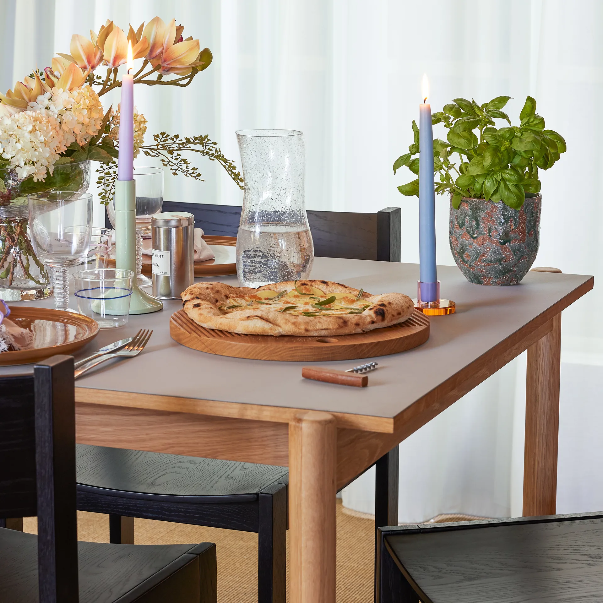 Astra Kerzenhalter klein, Blue-green Hübsch Interior