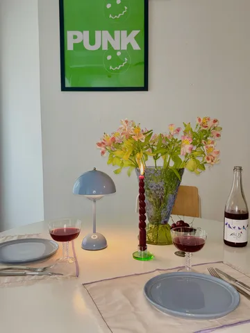 Astra Kerzenhalter klein - Blue-green - Hübsch Interior