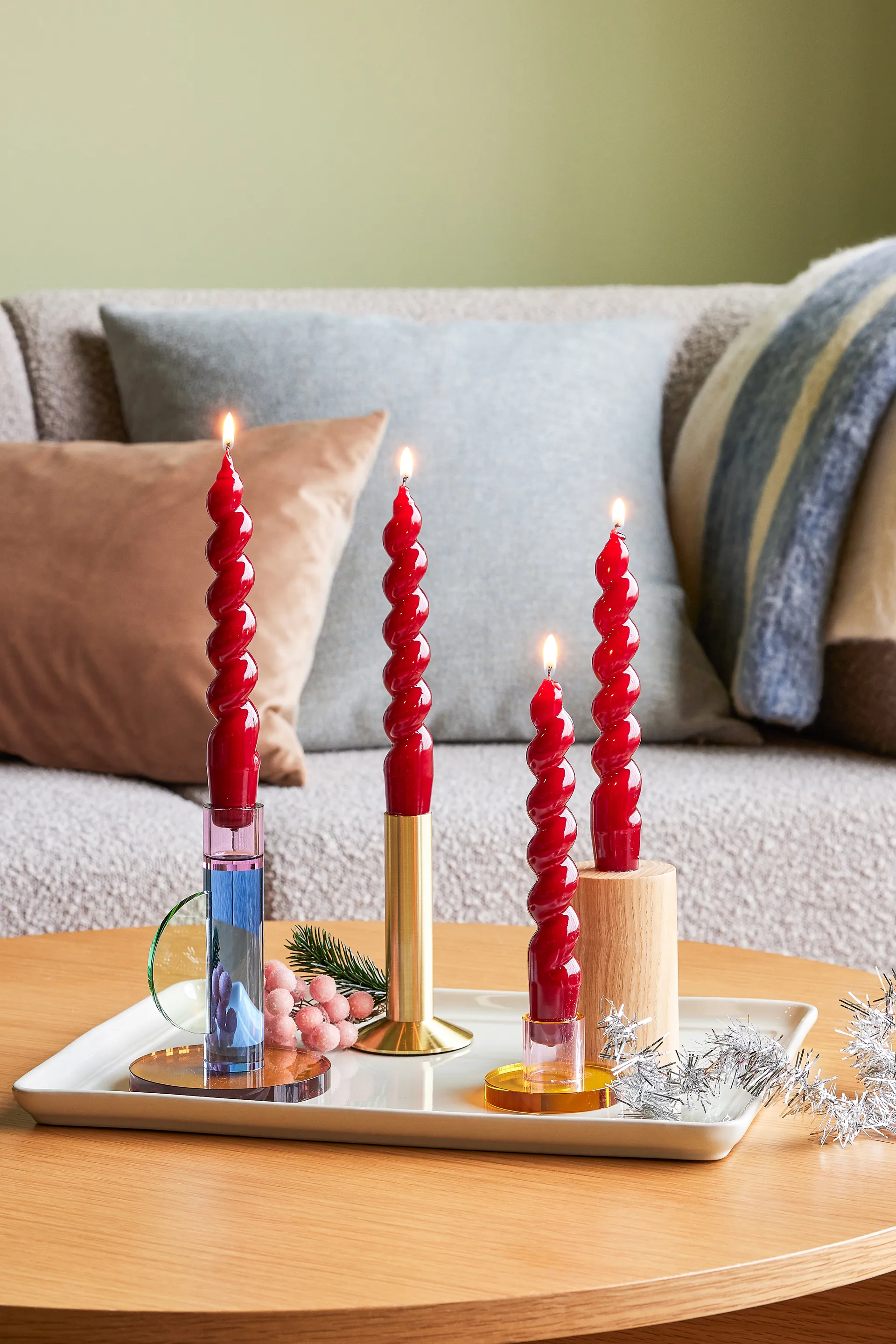 Astro Kerzenständer, Blue Hübsch Interior