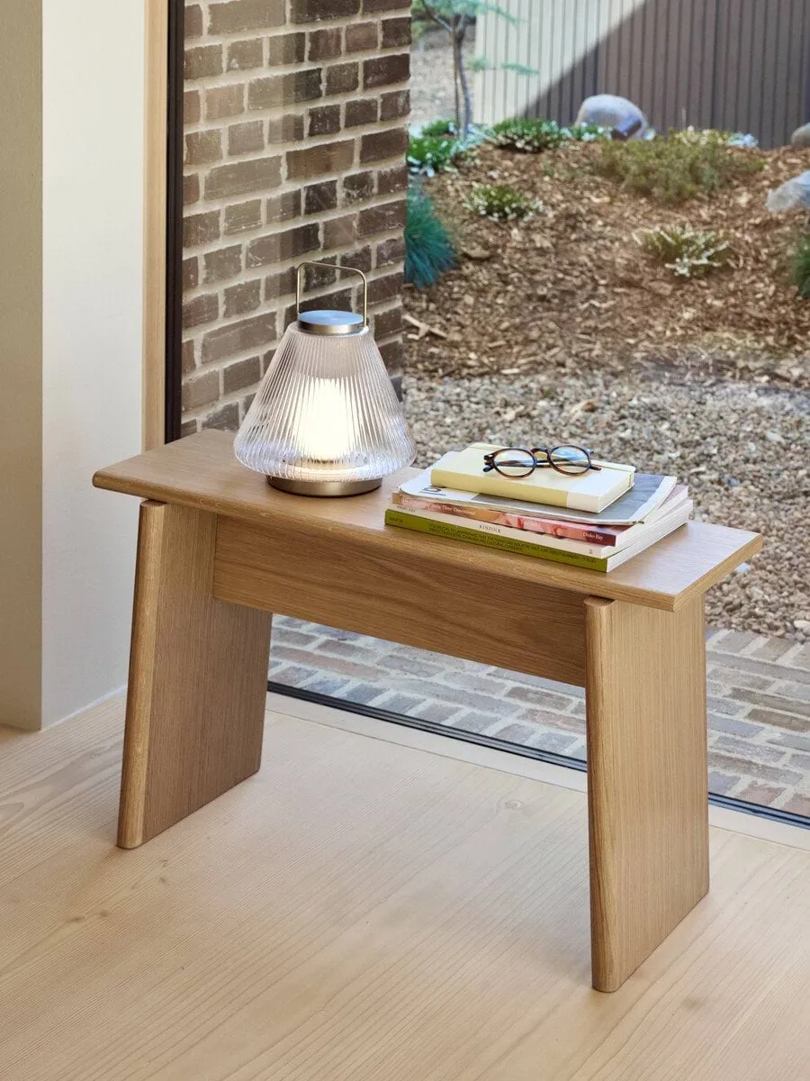 Baenk Hocker, Eiche, 80x31x48 cm Hübsch