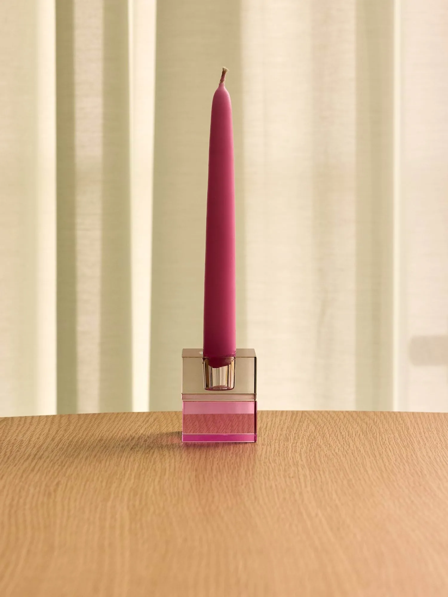 Block Kerzenhalter 2-teilig, Brown-green, grau-rosa Hübsch Interior