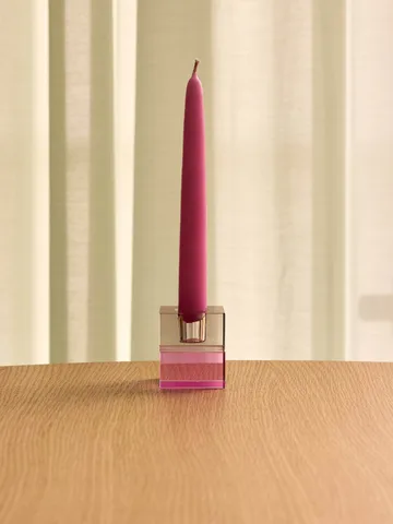 Block Kerzenhalter 2-teilig - Brown-green, grau-rosa - Hübsch Interior