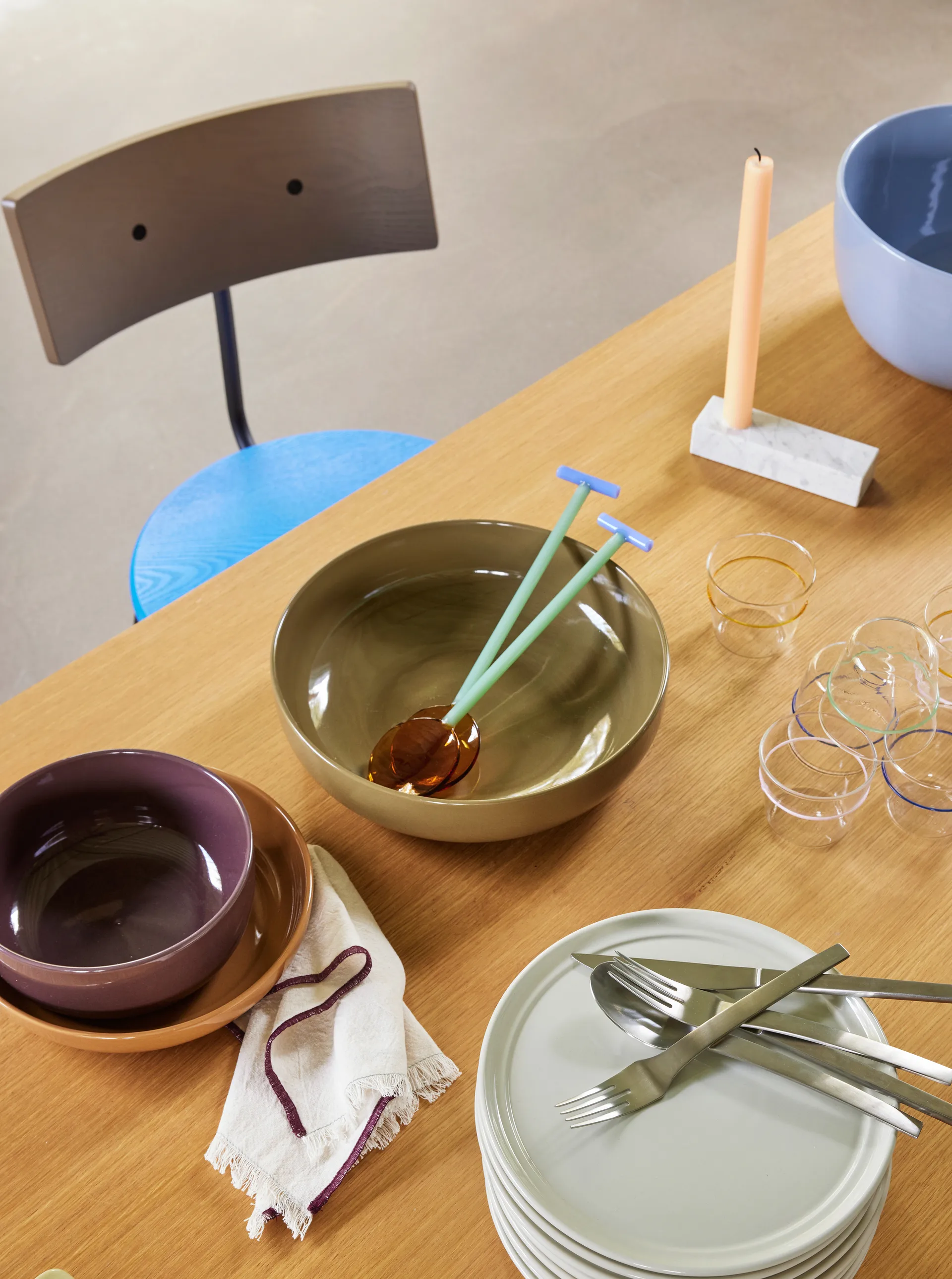 Brick Kerzenständer, White Hübsch Interior