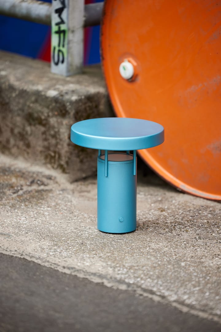 BringMe mini tragbare Tischlampe, Metallic turquoise Hübsch Interior