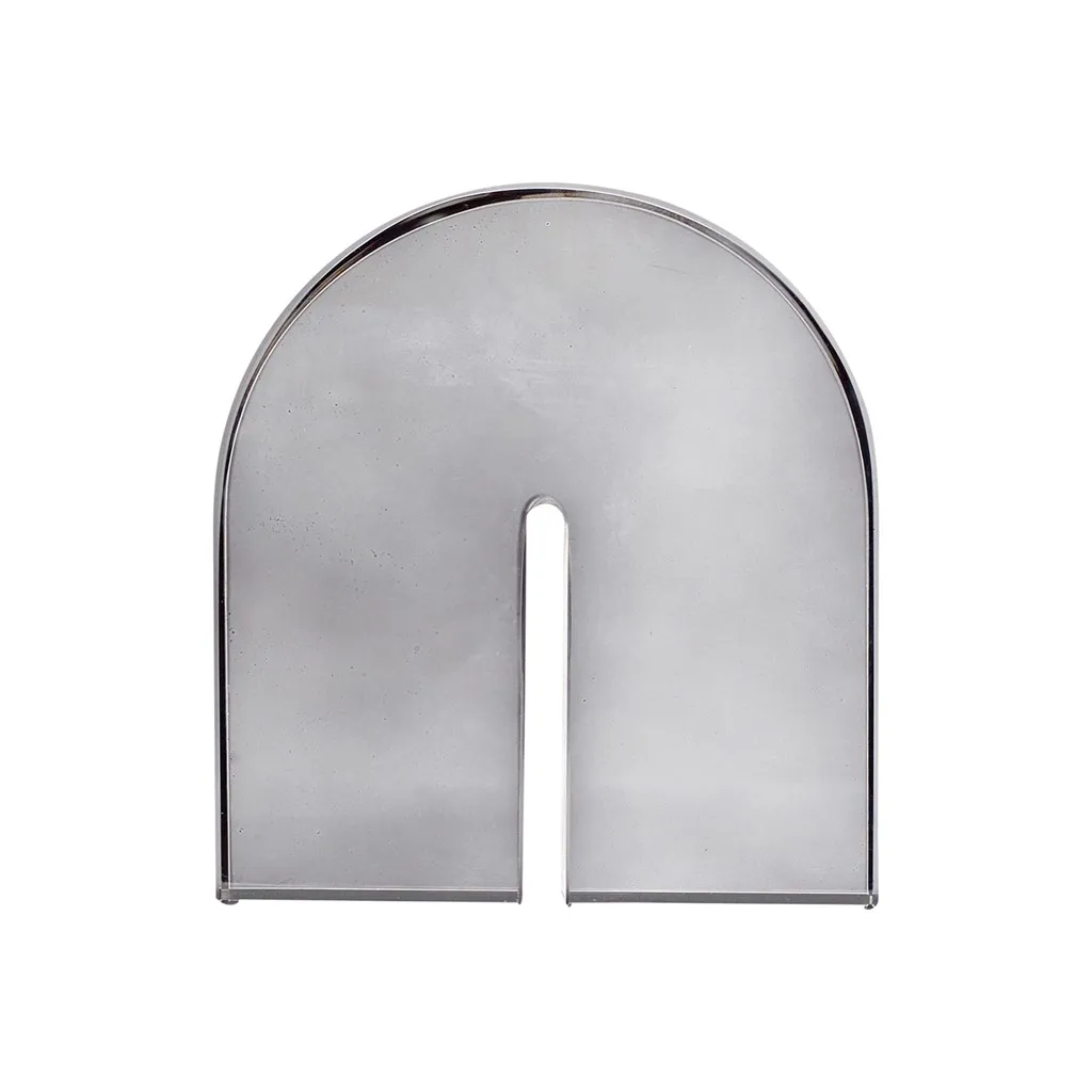 Buchstütze Glas, Grau Hübsch Interior