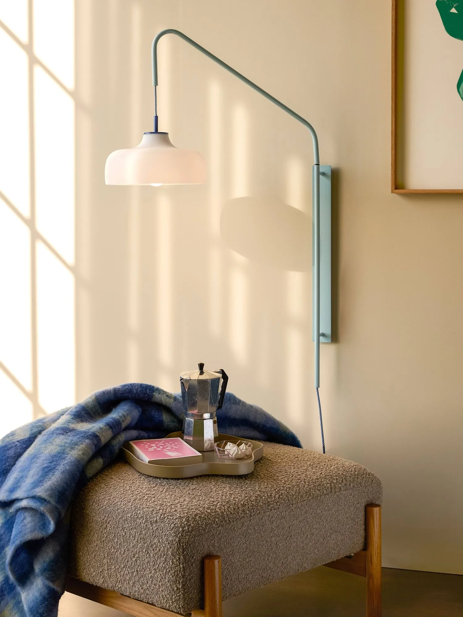 Current Wandleuchte, Light blue Hübsch Interior