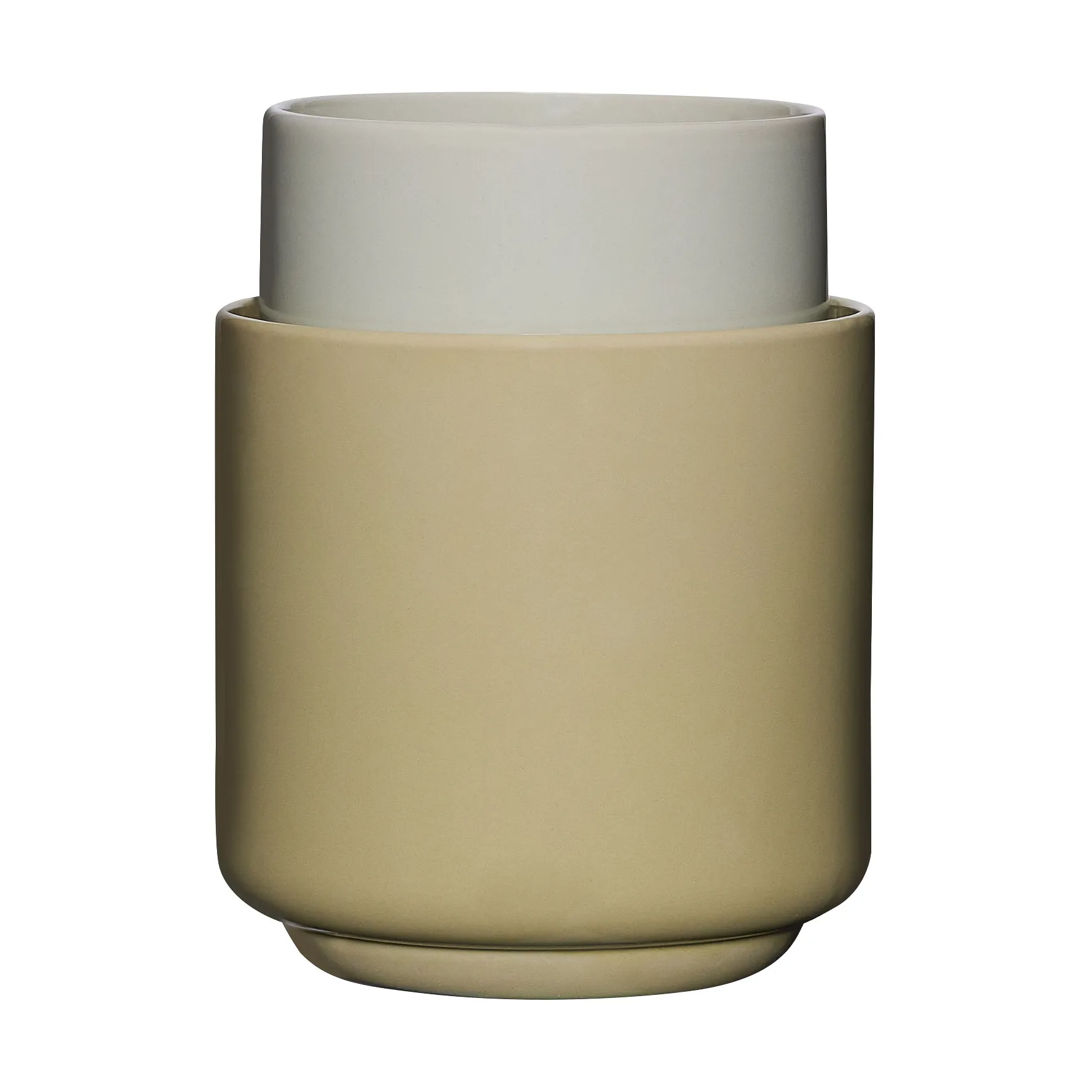 Deux Blumentopf Set 2 Teile, Light green-sand Hübsch Interior