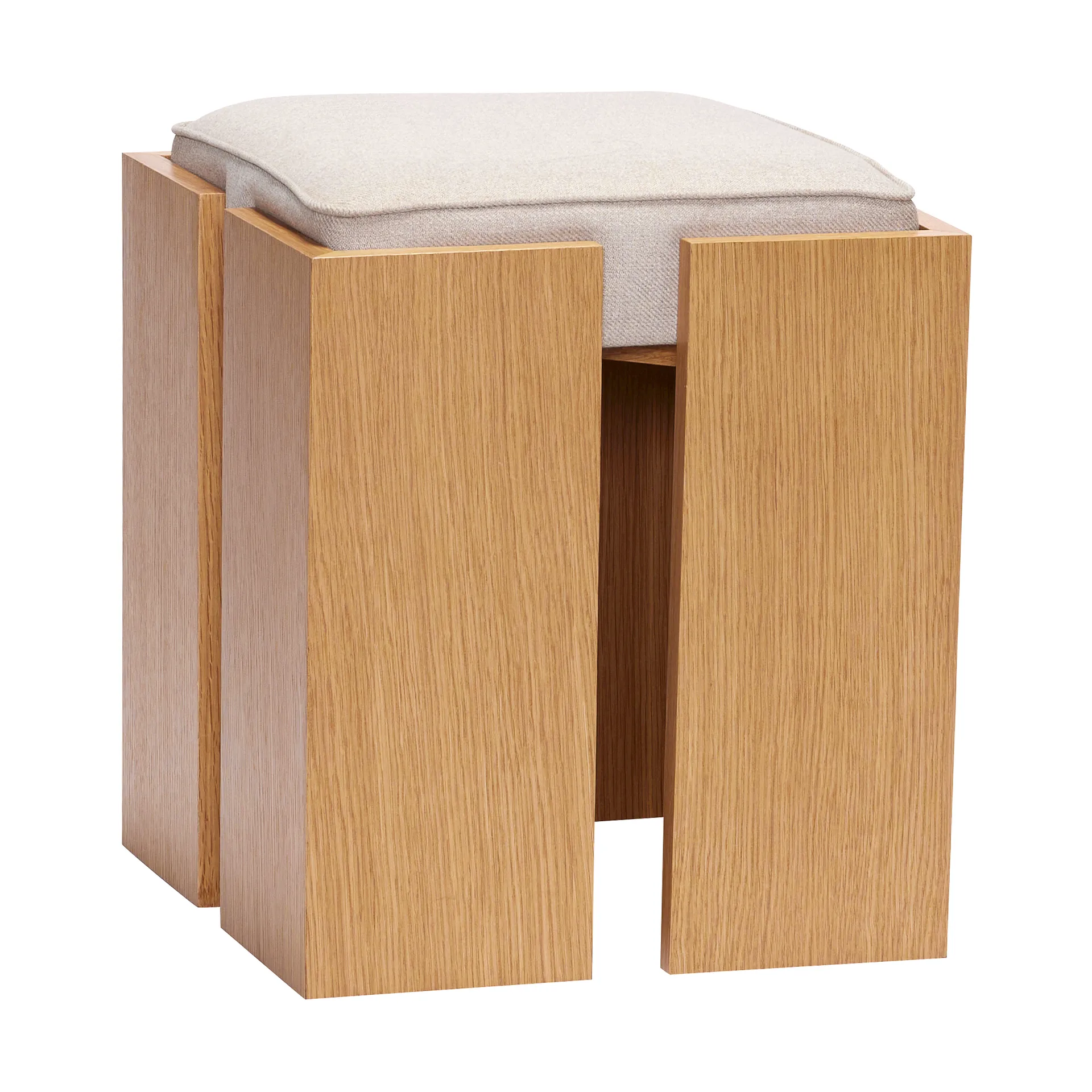 Forma Hocker, Eichen-Sand Hübsch Interior