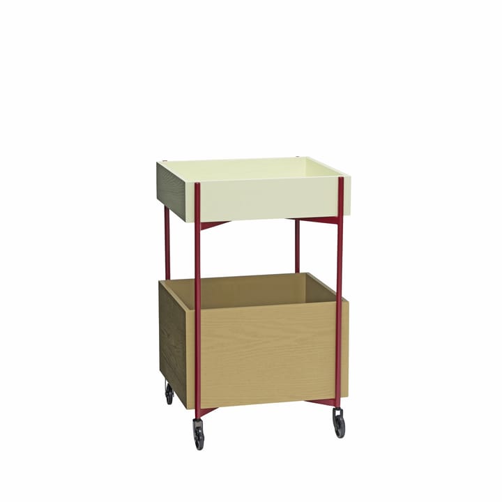 Fresh Rollwagen 70 cm, Khaki-burgunder Hübsch Interior