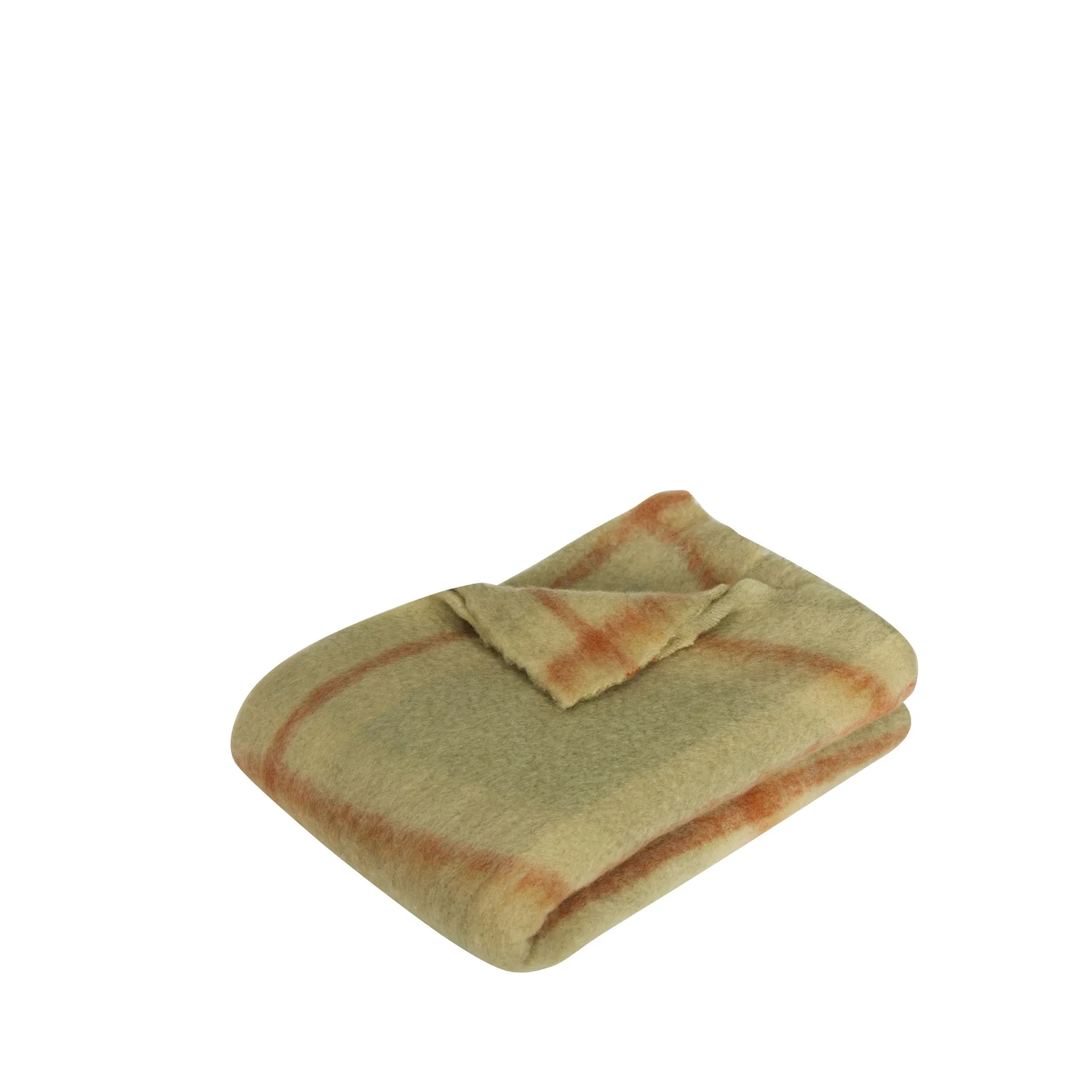 Grid Plaid 140x200 cm, Hellgrün-orange Hübsch Interior