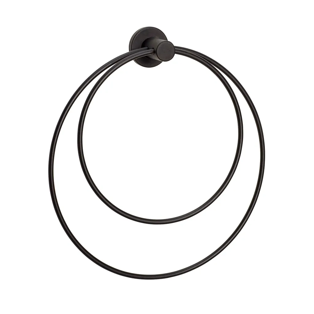 Handtuchhalter, Schwarz Hübsch Interior