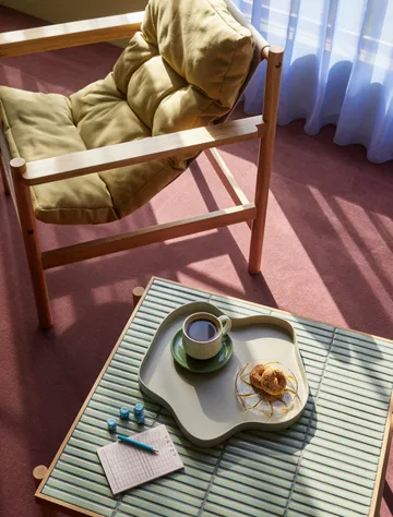 Heir Aufbewahrungsbehälter Low - Yellow - Hübsch Interior