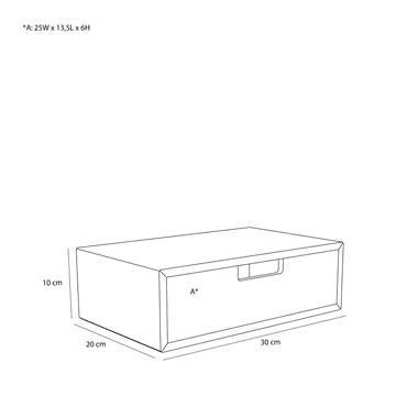 Hide Aufbewahrungsbox - Dark oak, 30x20x10 cm - Hübsch