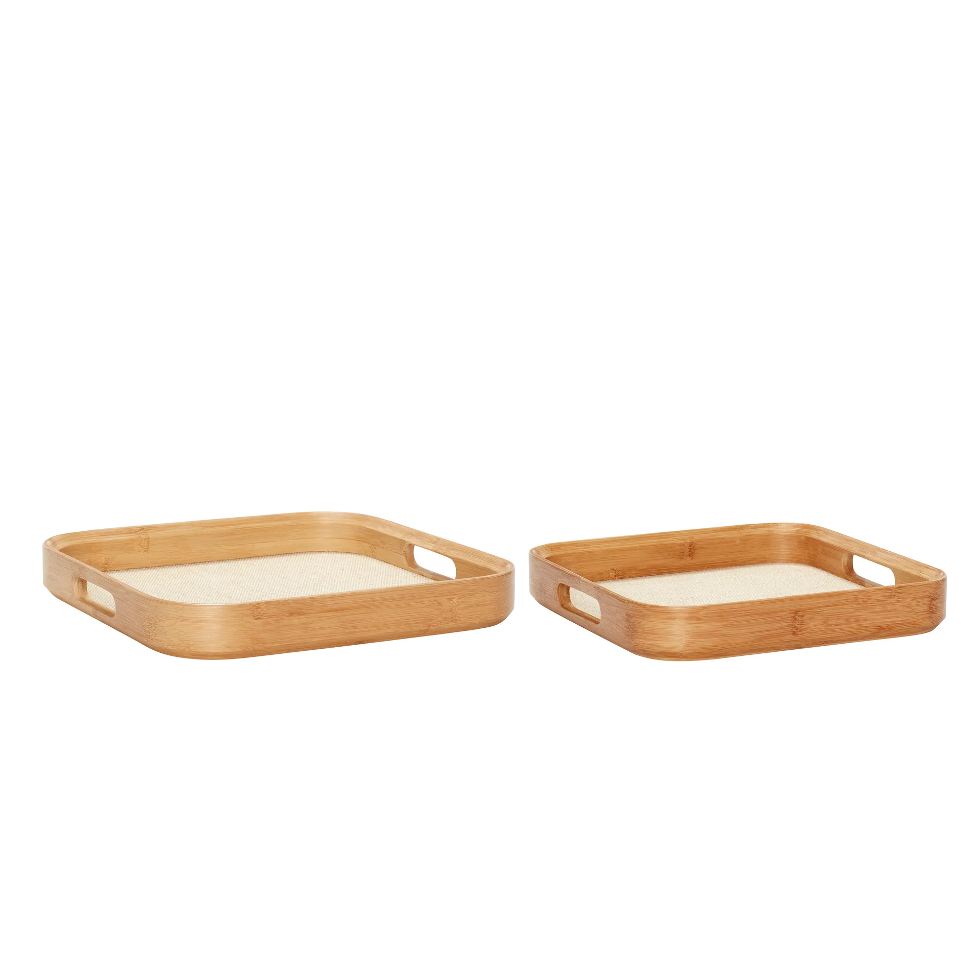 Hübsch Tablett 2er-Pack, Holz Hübsch Interior