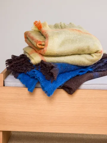 Inlet Plaid 140x200 cm - Blau - Hübsch Interior