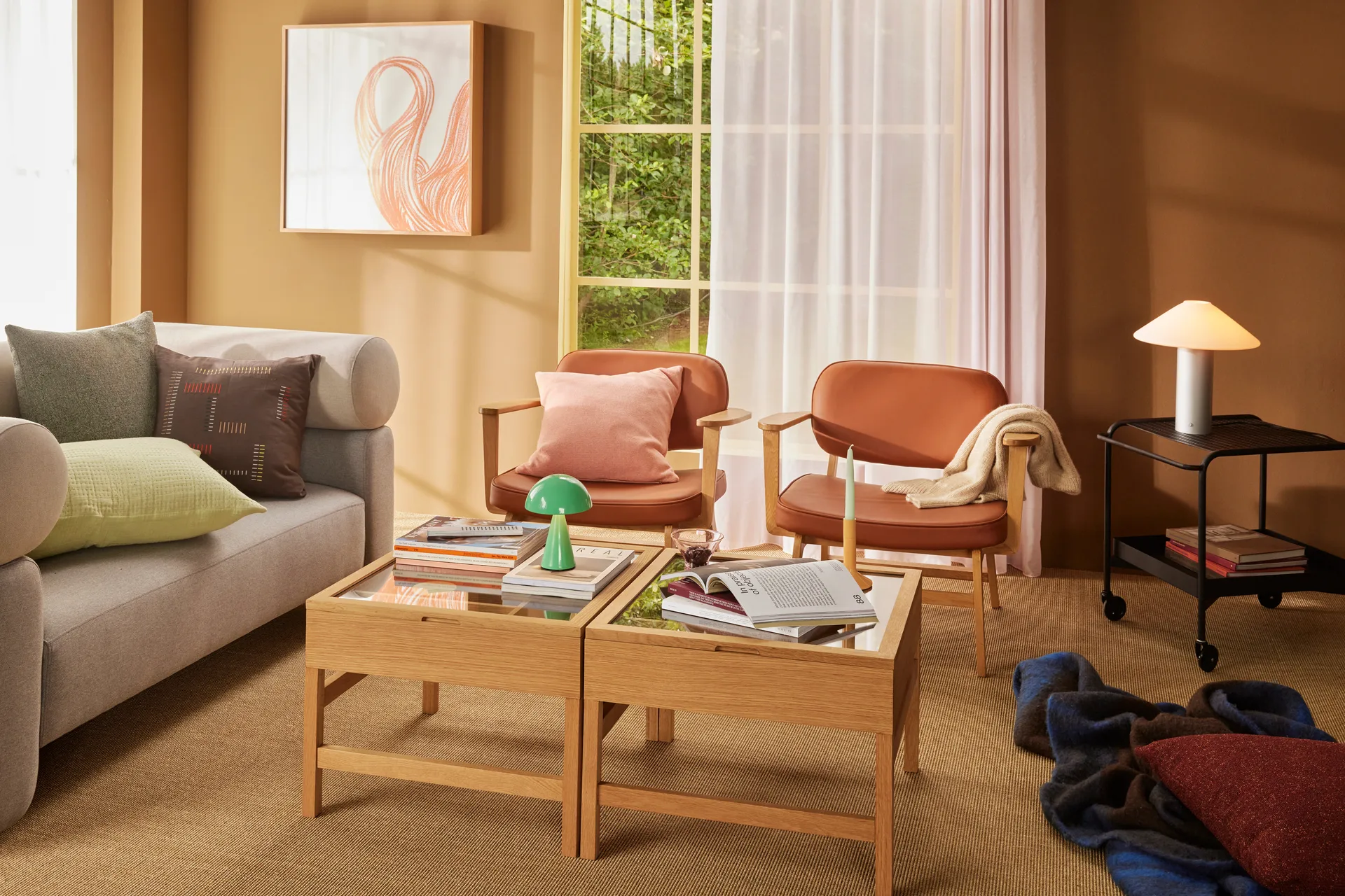 Inlet Plaid 140x200 cm, Blau Hübsch Interior