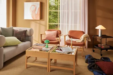 Inlet Plaid 140x200 cm - Blau - Hübsch Interior