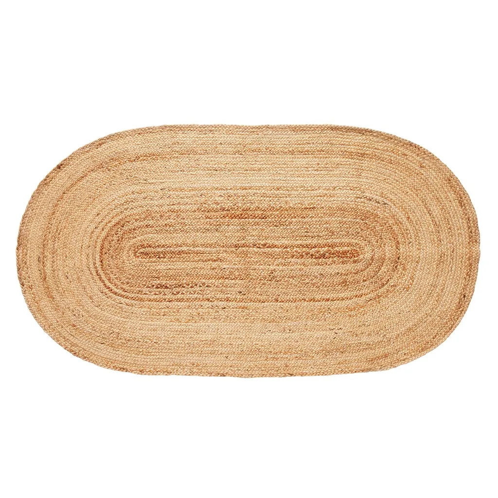 Juteteppich oval 100x200 cm, Natur Hübsch Interior