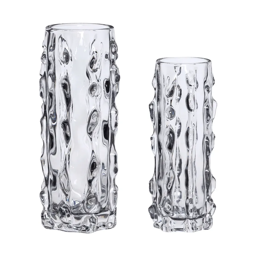Kawa Vase, Klar, 2-teilig Hübsch