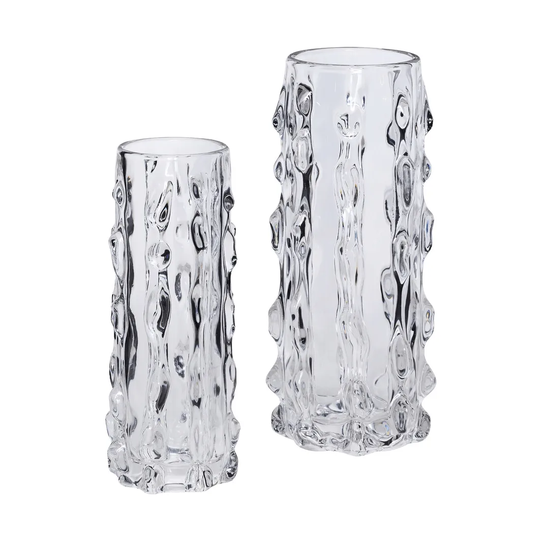Kawa Vase, Klar, 2-teilig Hübsch