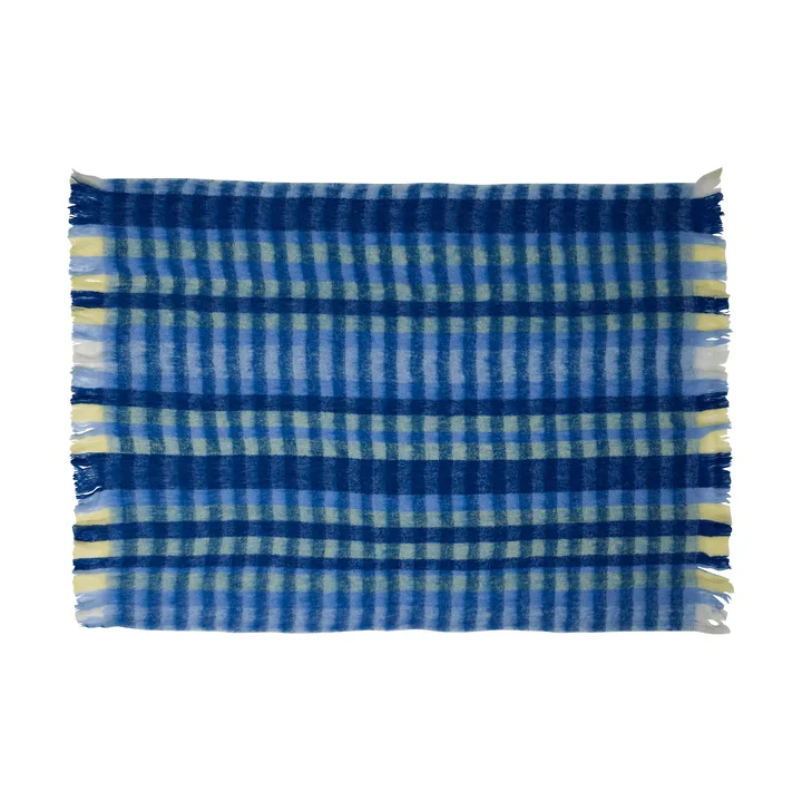 Loom Plaid - Blue, 140x200 cm - Hübsch