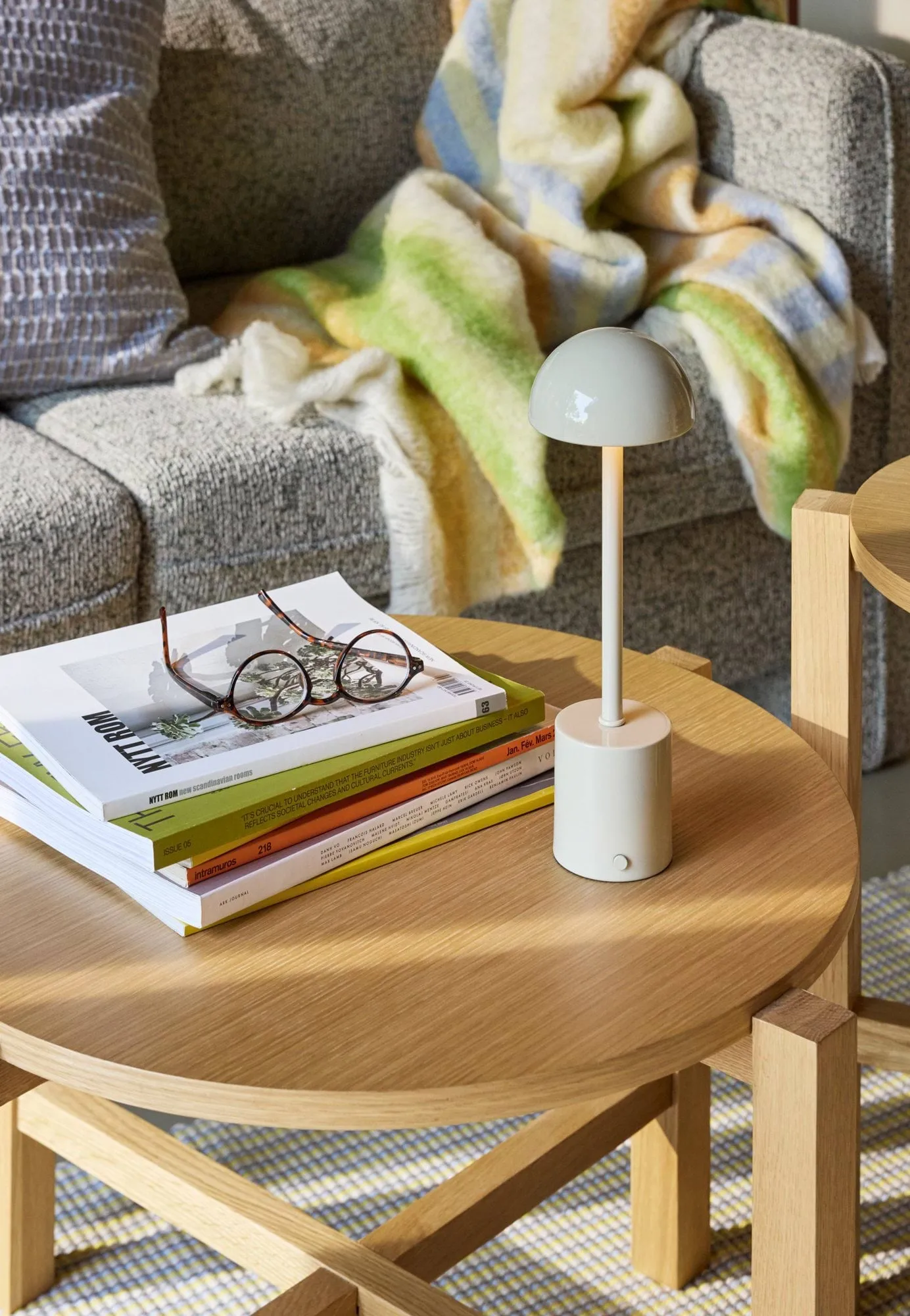 Loom Plaid, Yellow, 140x200 cm Hübsch Interior