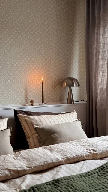 Mush Tischleuchte - Nickel, mini 34 cm - Hübsch Interior