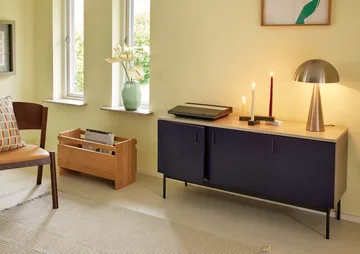 Mush Tischleuchte - Nickel, tall 50 cm - Hübsch Interior