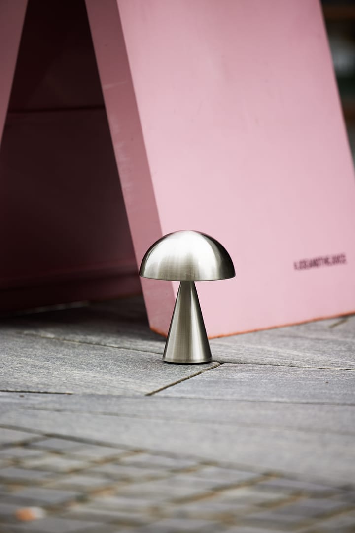 Mush tragbare Tischlampe, Nickel Hübsch Interior