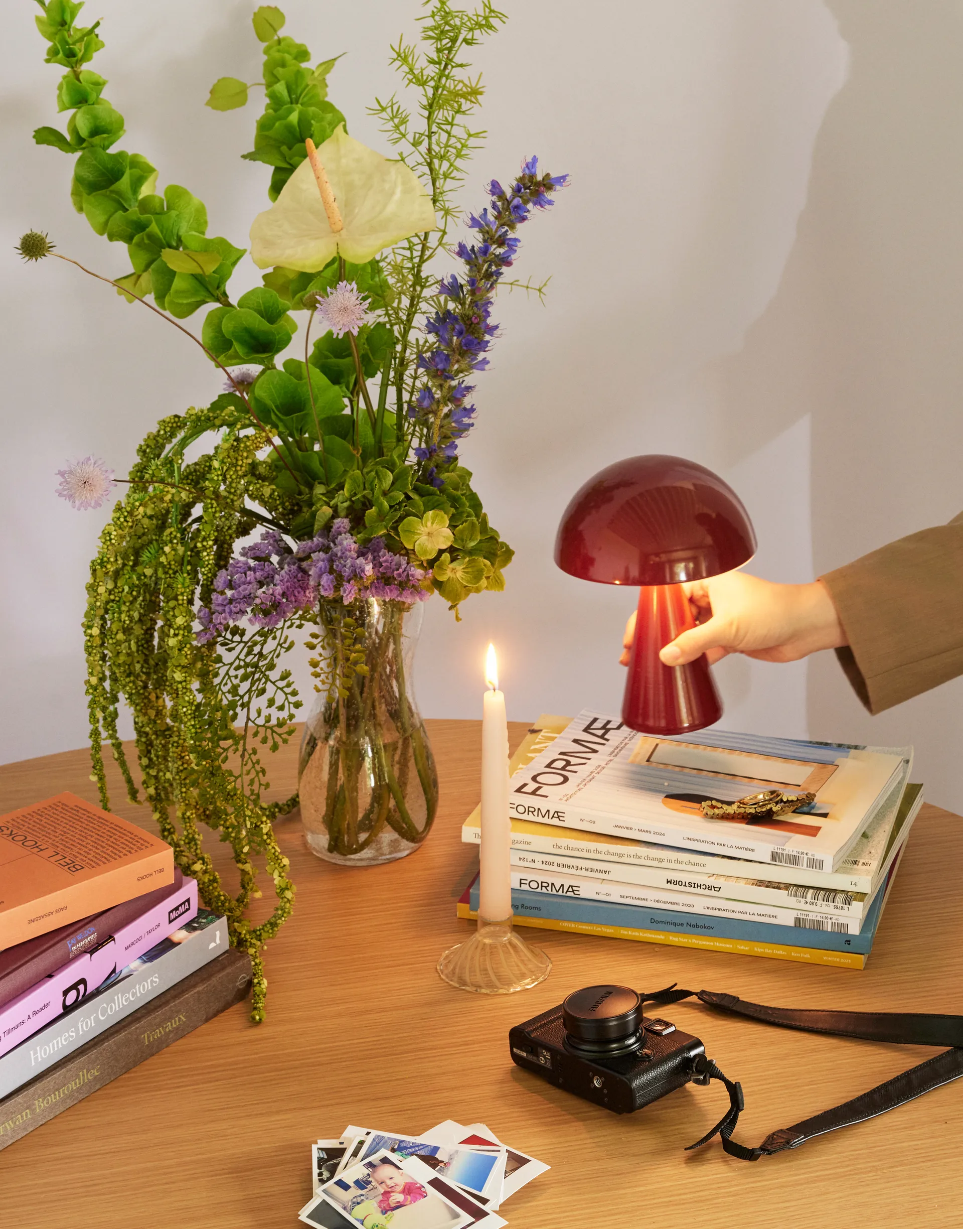 Mush tragbare Tischlampe, Red Hübsch Interior