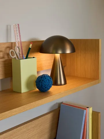 Mush tragbare Tischleuchte - Burnished brass, 20 cm - Hübsch Interior