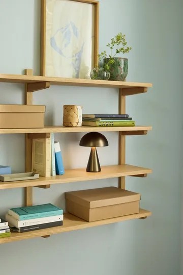 Mush tragbare Tischleuchte - Burnished brass, 20 cm - Hübsch Interior