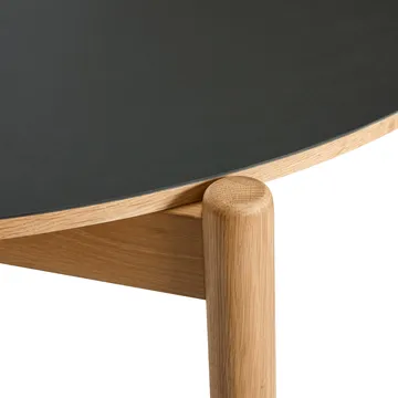 Oblique Esstisch - Black, Ø126 cm - Hübsch Interior