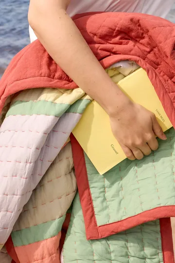 Pavilion Plaid - Coral-multicolour, 140x200 cm - Hübsch Interior