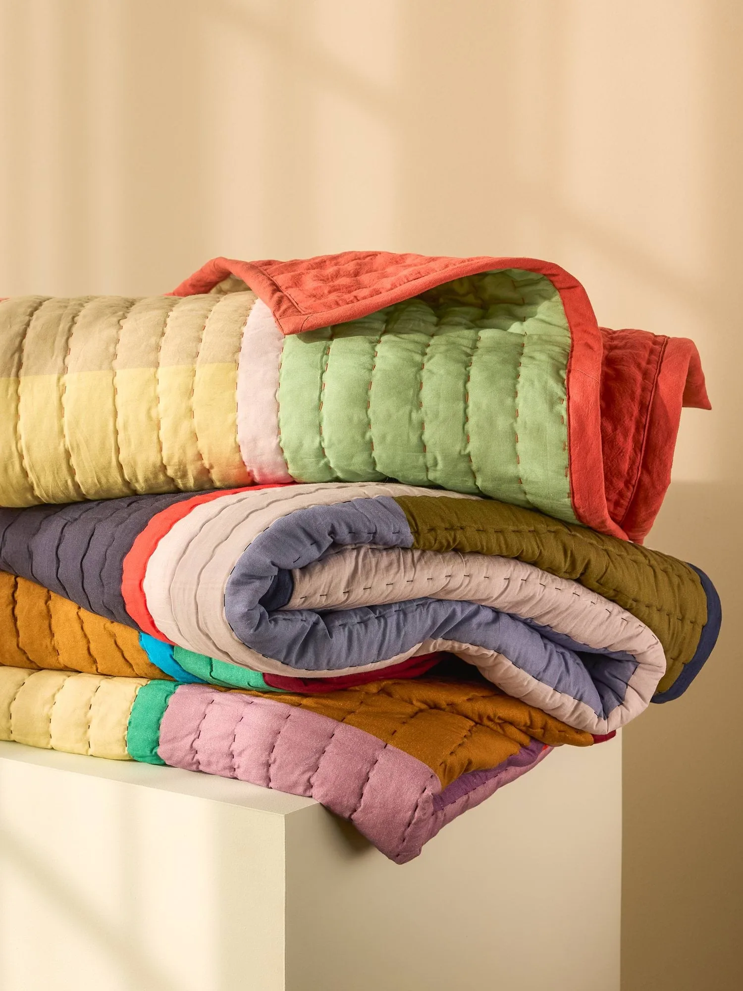 Pavilion Plaid, Coral-multicolour, 140x200 cm Hübsch Interior