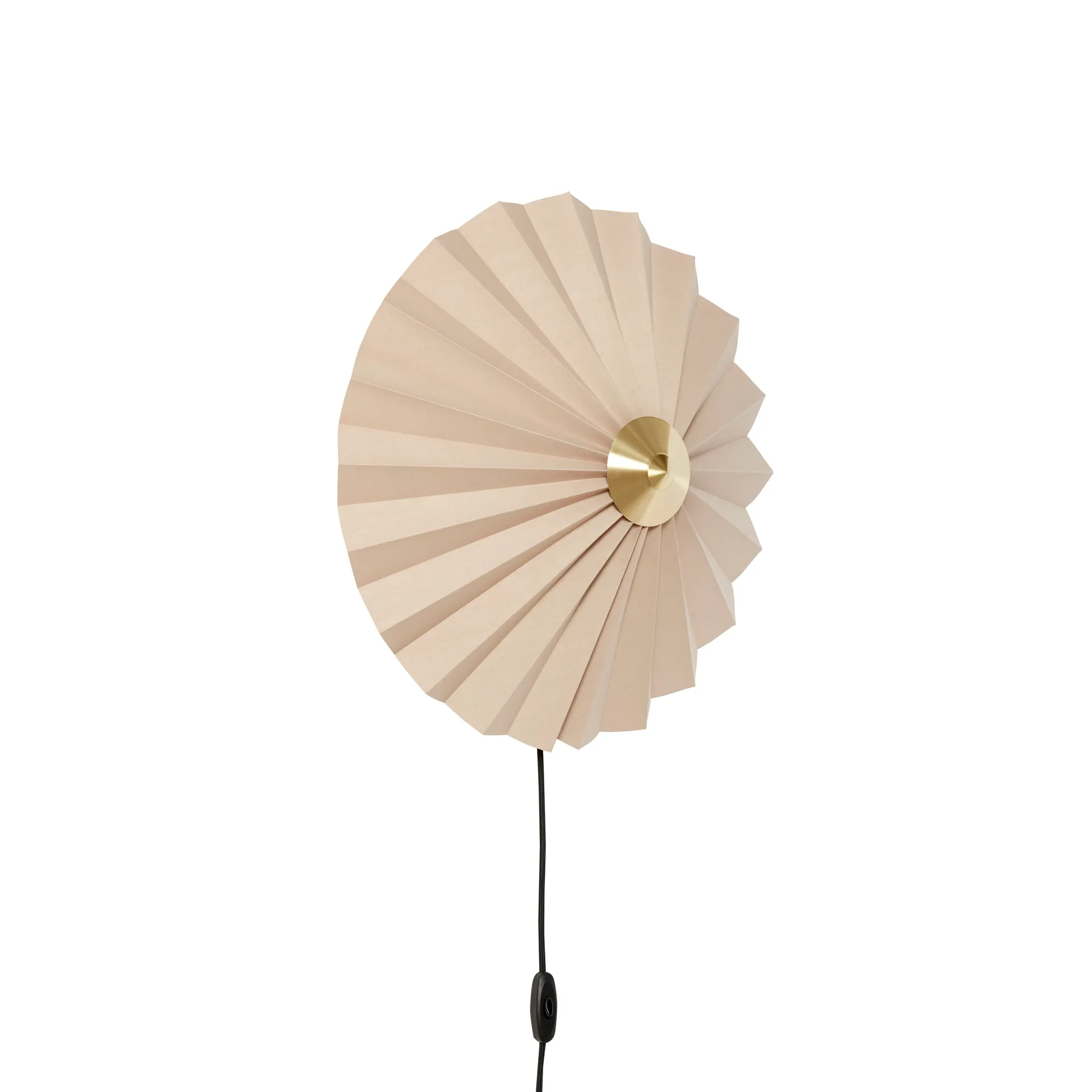 Pliss Wandleuchte, Beige Hübsch Interior