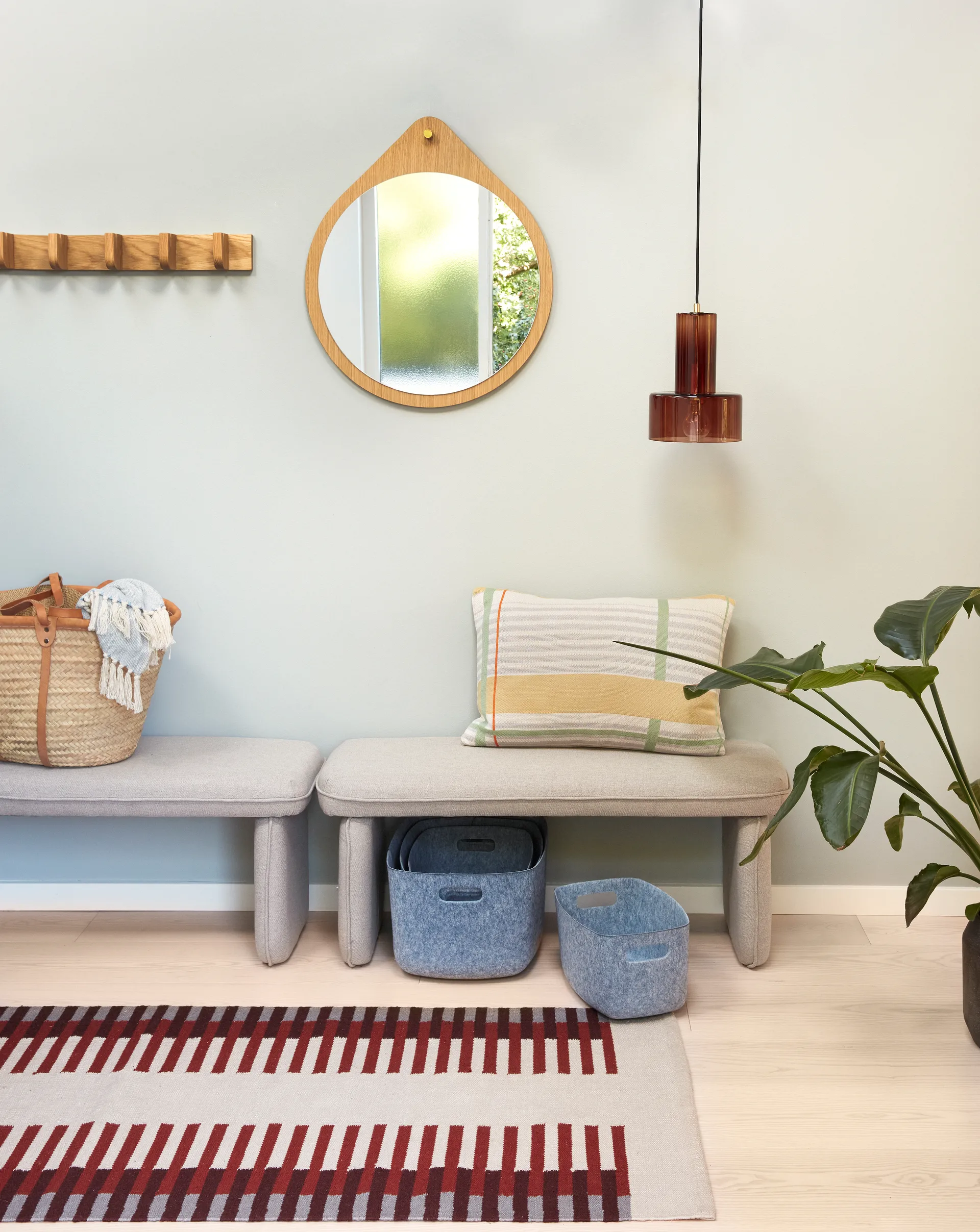 Ripple Pendelleuchte, Amber Hübsch Interior