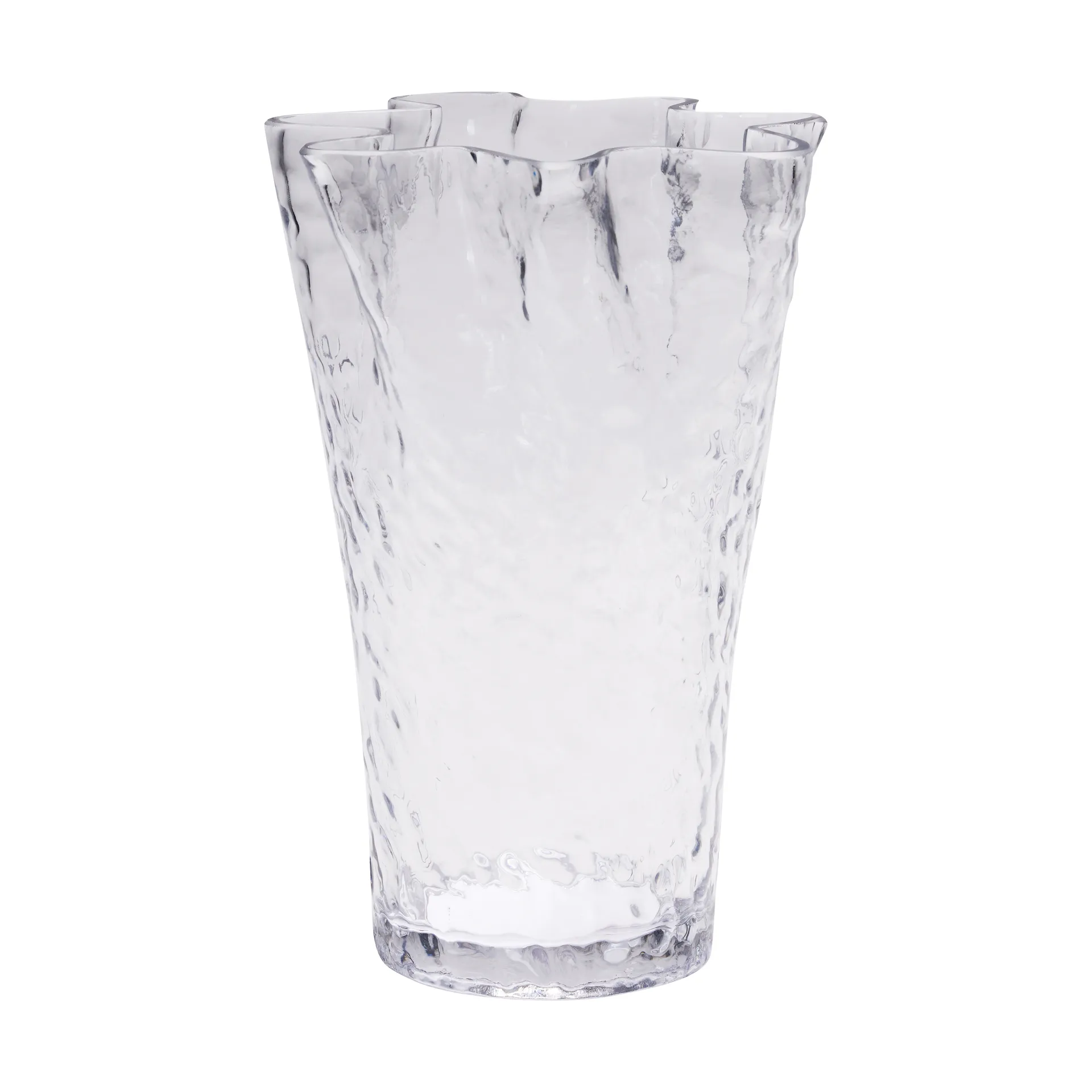 Ruffle Vase, Clear Hübsch Interior